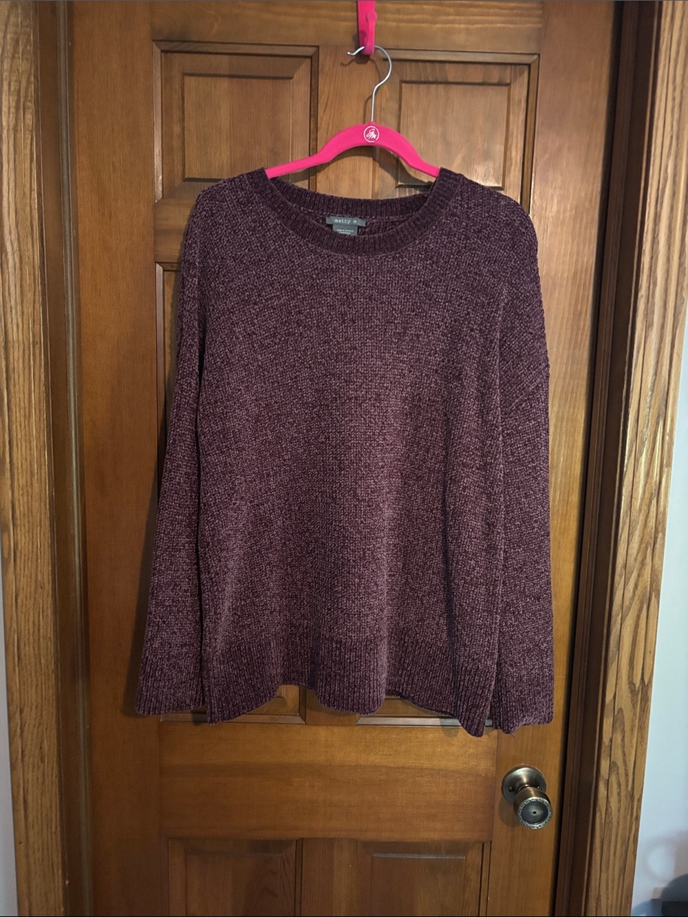 Matty M Maroon Crew Neck Sweater